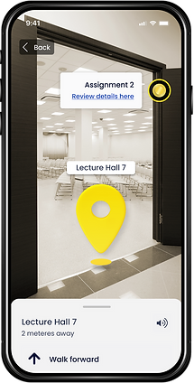 Location pin navigation.