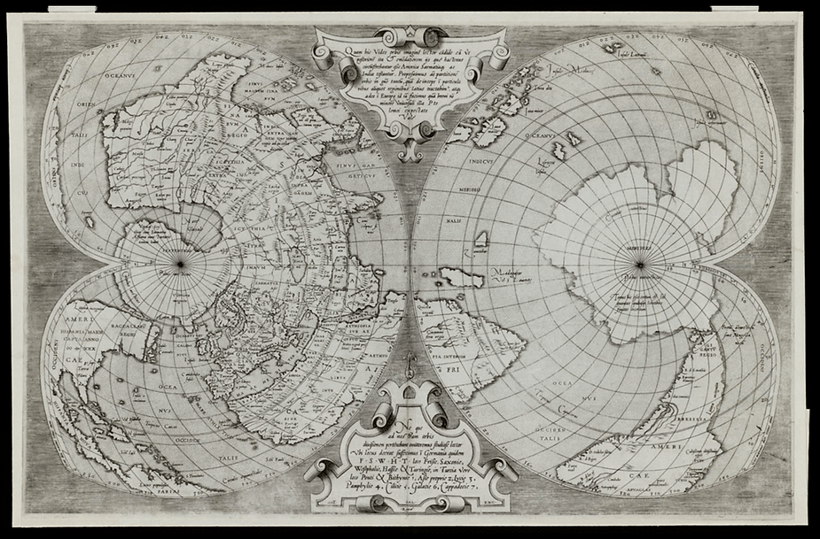 A 1550 engraving based on Mercator’s work.