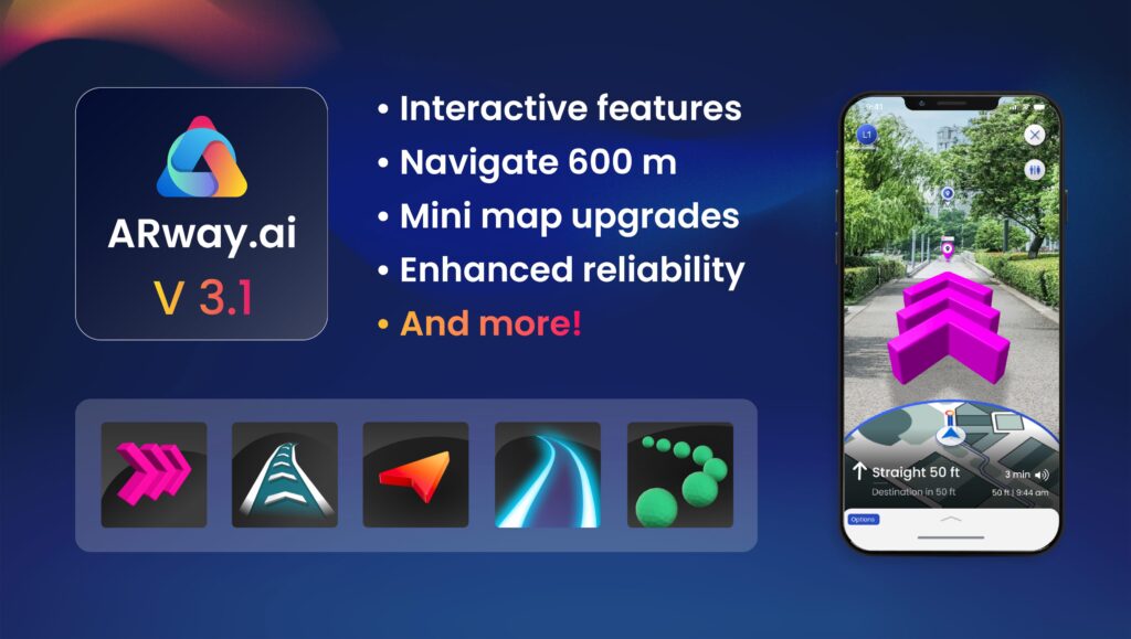 ARway V3.1 Navigation Features